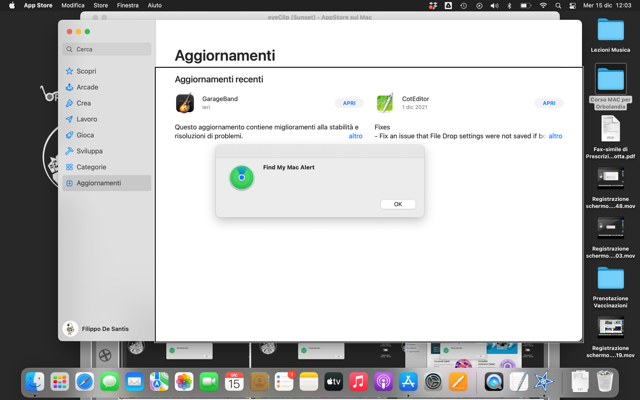 Nell’immagine uno screenshot del Mac aperto sull’App Store