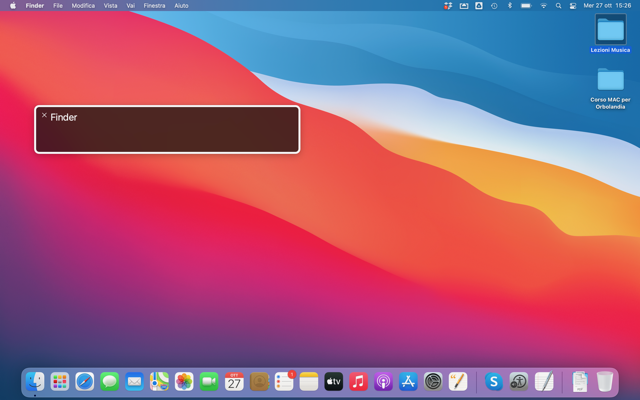 nell'immagine uno screenshot del Mac aperto su opzioni accesibilità