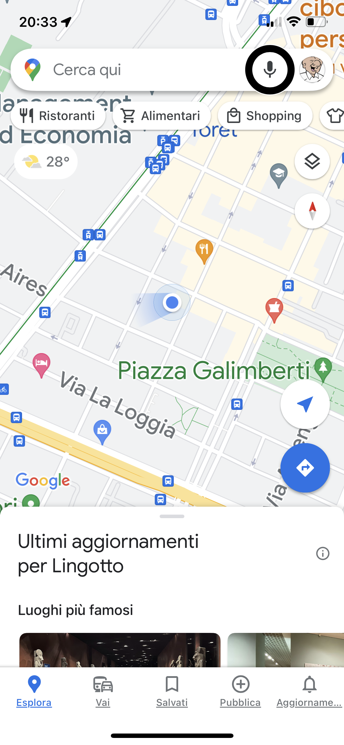 nell’immagine uno screenshot dell’iPhone aperto sull’applicazione Google Maps 2022