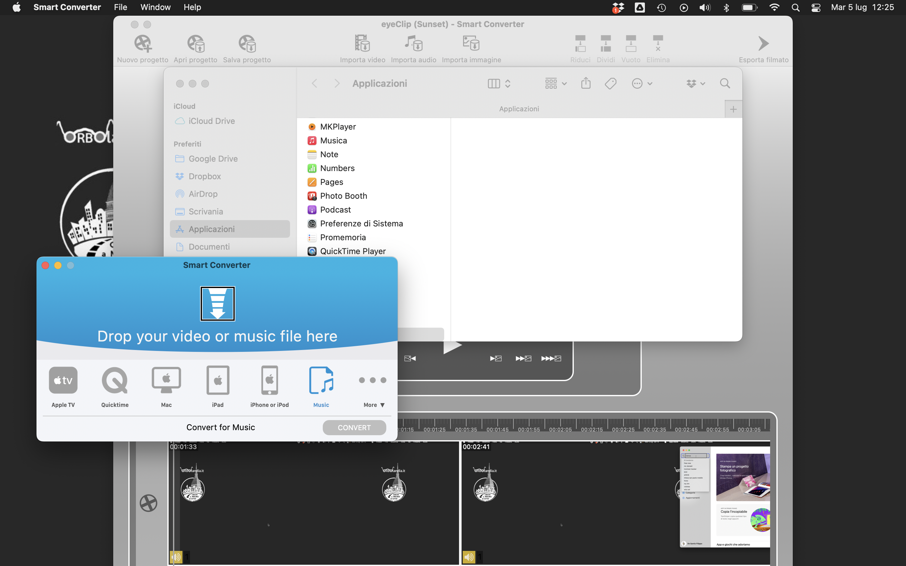 nell’immagine uno screenshot di un Mac aperto sulla pagina di smart converter