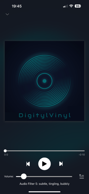 nell’immagine uno screenshot dell’iPhone aperto sull’applicazione Digityl Vinyl
